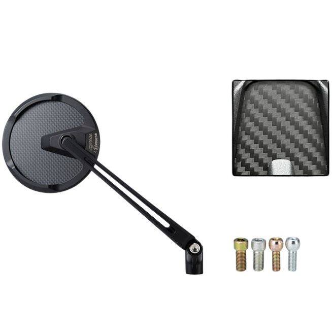 KIJIMA キジマ TECH12 ミラー HONDA ホンダ SUZUKI スズキ YAMAHA ヤマハ KAWASAKI カワサキ HARLEY-DAVIDSON ハーレーダビッドソン ハンドル サイズ：ロング(アーム長さ：168mm)