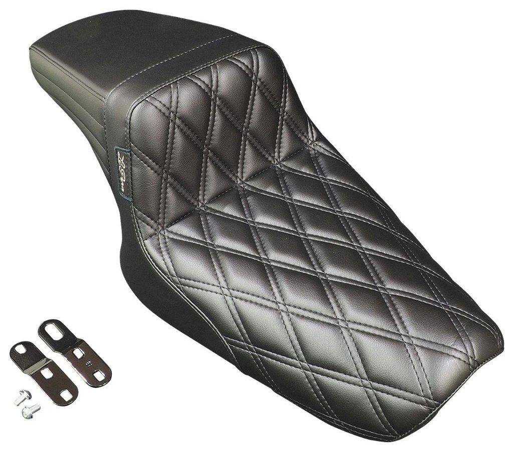 LePera ラペラ キックフリップシート Wダイヤモンドステッチ XLスポーツスター HARLEY-DAVIDSON ハーレーダビッドソン シート シート関連 外装