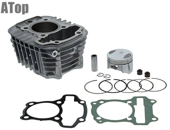 ■商品概要ボア径：Φ50mmスリーブ外径：Φ55mm排気量目安：約124cc(ストローク63.1mm換算)タイプ：社外ボアアップキットセット内容・シリンダー(ボアΦ50)・ピストン・ピストンピン・サークリップ・ピストンリング・シリンダーガスケット・ベースガスケット・バルブシール■詳細説明スーパーカブ110(JA59)／クロスカブ110(JA60)対応のボアアップキットです。ボア径をΦ50mmに拡大し、排気量は約124ccへ(ストローク63.1mmベース)。シリンダー・ピストン・リング・ガスケット類まで同梱のため、追加手配を減らして作業を進めやすいセット内容です。特徴・ボア径 Φ50mm(約124cc)：発進-中速域のトルク感アップに期待・コンプリート内容：主要部品が揃っているので、作業がスムーズ・社外品ならではの価格：コストを抑えてボアアップしたい方向け■注意点※本キットはクランクケース加工不要で取り付け可能です(通常の腰上交換作業の範囲で装着できます)。※組付けは専門知識が必要です。作業に不安がある場合は、整備士／ショップでの取付を推奨します。※組付け時はサービスマニュアルに従い、当たり面の清掃・規定トルク管理・オイル管理を確実に行ってください。※取付後は慣らし運転を実施し、アイドリング・異音・オイル漏れが無いか確認してください。※吸排気を変更している車両は、使用状況により燃調(プラグ焼け確認等)の見直しを推奨します。※メーカー都合により商品の仕様変更がある場合がございます。ご了承ください。■適合車種クロスカブ110&ensp;クロスカブ110&ensp;&ensp;備考: JA60スーパーカブ110&ensp;スーパーカブ110&ensp;&ensp;備考: JA59