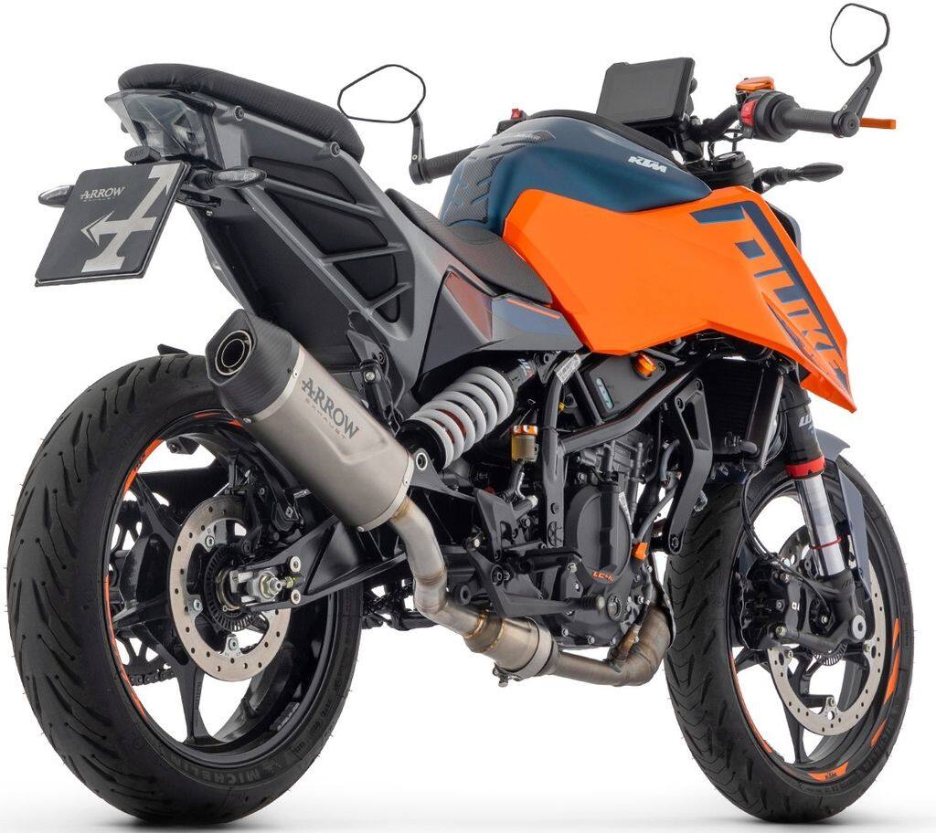 ARROW アロー Indy Race EVO silencer with carby end cap DUKE 125 390 KTM スリップオンマフラー マフラー Silencer material：titanium