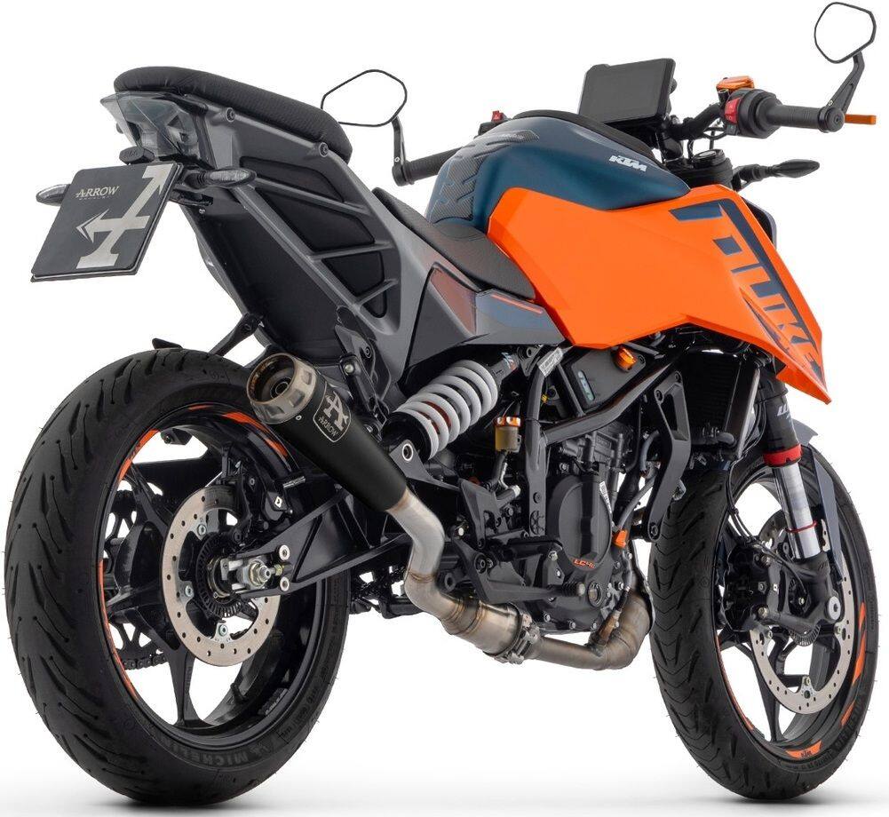 ARROW アロー Nichrom Pro-Race silencer DUKE 125 390 KTM スリップオンマフラー マフラー Silencer material：stainless steel Dark