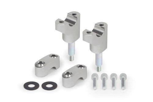 SP武川 SPタケガワ アジャストハンドルクランプ(シルバー)／モンキー125(JB02／03／05)GROM(JC61／75／92) ハンドルポスト・ハンドルライザー ハンドル周辺パーツ ハンドル