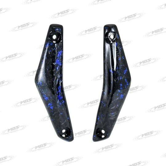 MOS モス Forged Blue Foil Carbon Fiber Windshield Left＆Right AK 550 KYMCO キムコ その他スクーター外装 カウル関連 外装