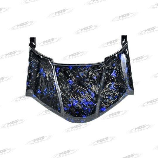MOS モス Forged Blue Foil Carbon Fiber Rear Center Cover AK 550 KYMCO キムコ その他スクーター外装 カウル関連 外装