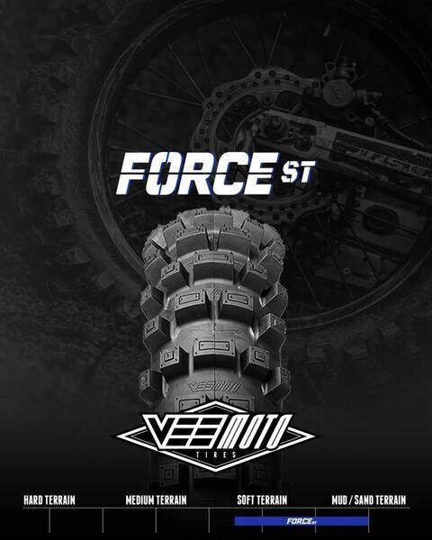 VEE Moto Tires ヴィーモトタイヤ FORCE ST 【140/80-18】 タイヤ BETA ベータ BMW GASGAS ガスガス HUSQVARNA ハスクバーナ KOVE コーブ KTM オフロードタイヤ・エンデューロ/ラリー オフロードタイヤ