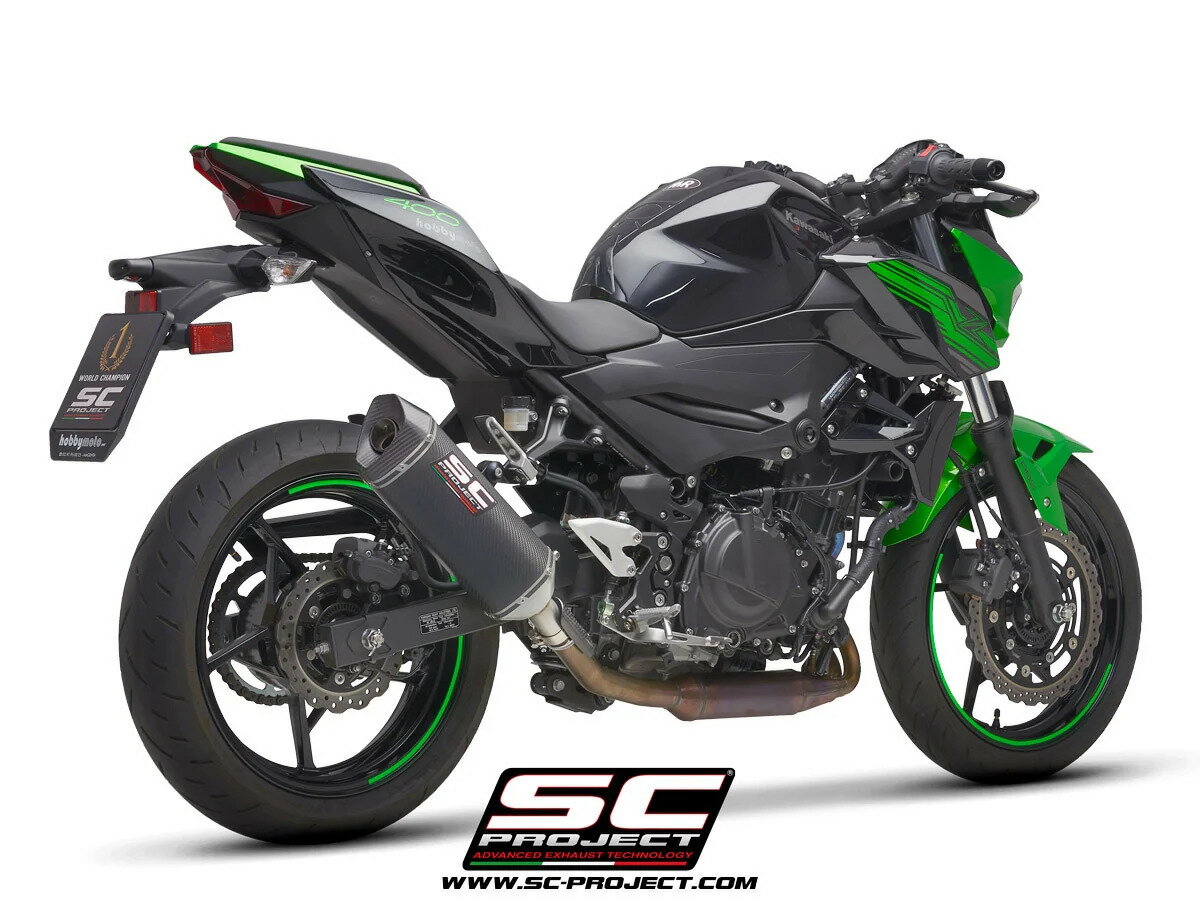 KAWASAKI - SC-PROJECT SCプロジェクト SC1-M スリップオンサイレンサー【公道走行可】 NINJA 400 Z400 KAWASAKI カワサキ スリップオンマフラー マフラー