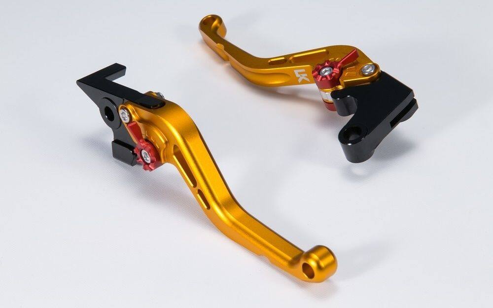 Grip Adhesives - U-KANAYA ユーカナヤ スタンダードタイプ ショートアルミビレットレバーセット GSX-8TT GSX-8T SUZUKI スズキ ブレーキ・クラッチレバーセット ハンドル周辺パーツ ハンドル レバーカラー：マットゴールド / アジャスターカラー：マットシルバー