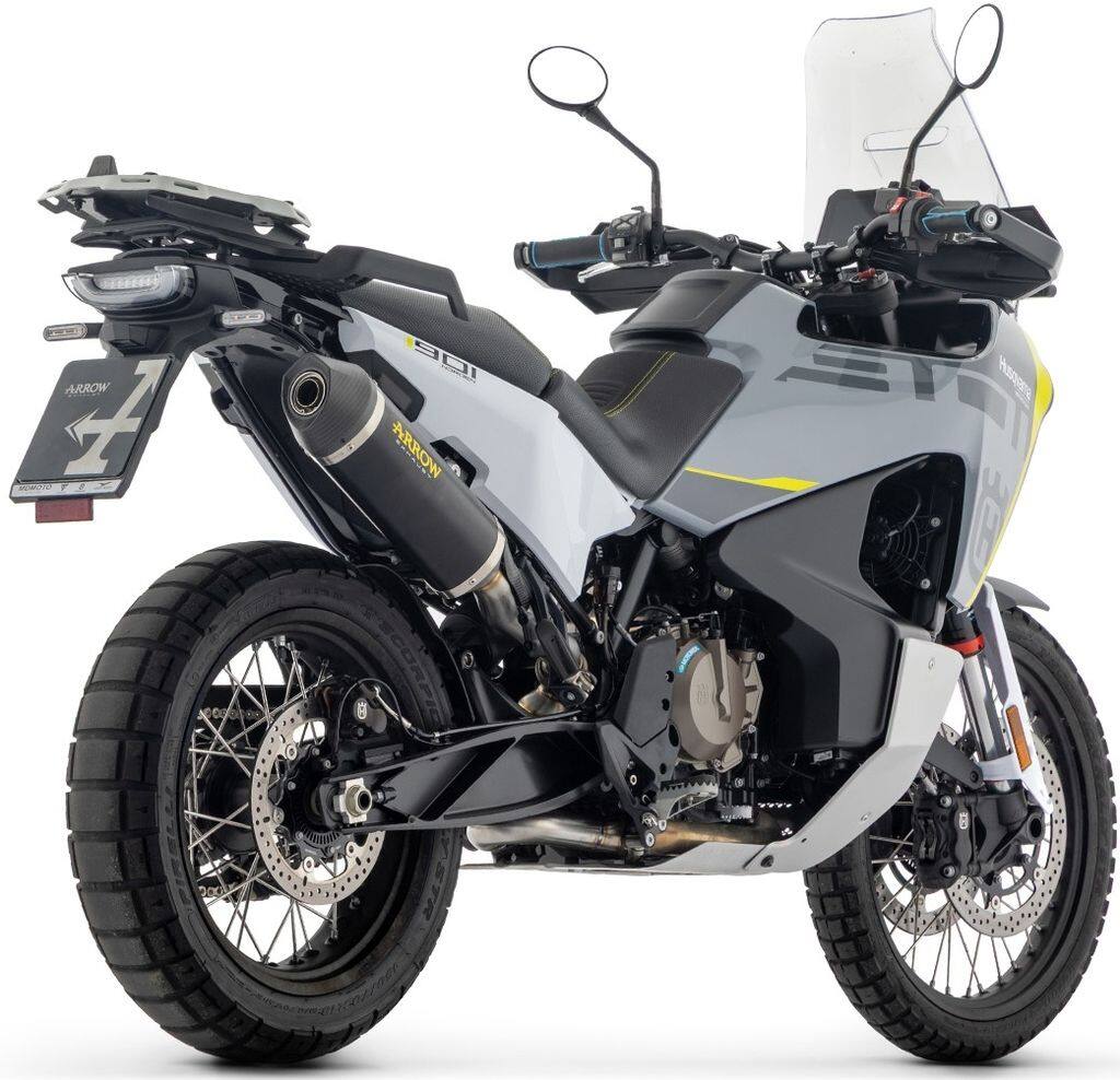 ARROW アロー Race-Tech silencer with carby end cap Norden 901 790 Adventure 890 R SMT HUSQVARNA ハスクバーナ KTM スリップオンマフラー マフラー Silencer material：aluminium Dark
