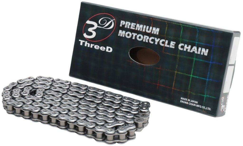 EKチェーン 江沼チェーン ThreeD スリード 520ZN シルバー MLJ (カシメジョイント) NXリングシール HONDA ホンダ チェーン 駆動系 リンク数：102L