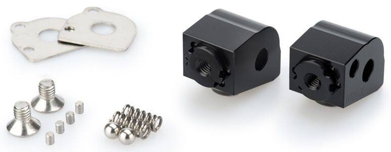 Puig プーチ アジャスト フットペグ アダプター PASSENGER (ADAPTOR ADJUSTABLE FOOTPEG) 1050 ADVENTURE 1090 R 1190 1290 SUPER S T 990 SUPERMOTO KTM その他ステップオプション・補修部品 ステップ 足回り