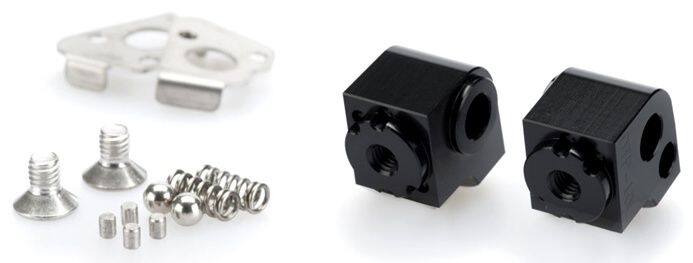 Puig プーチ アジャスト フットペグ アダプター PASSENGER (ADAPTOR ADJUSTABLE FOOTPEG) R1200 GS EXCLUSIVE RALLYE R1200GS ADVENTURE R1250 HP S1000 XR BMW その他ステップオプション・補修部品 ステップ 足回り