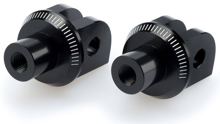 Puig プーチ フットペグ アダプター RIDER (ADAPTOR FOOTPEGS) BONNEVILLE BOBBER BLACK T100 T214 DAYTONA 660 675 R SPEED TRIPLE 1050 S 1200 RR RS TWIN 900 STREET CUP RX 765 LOW GOLD LINE THRUXTON 1200RS 1200R TIGER SPORT 800 TRIDENT TRIUMPH トライアンフ