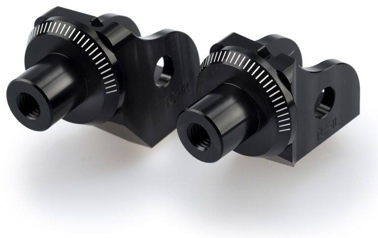 Puig プーチ フットペグ アダプター RIDER (ADAPTOR FOOTPEGS) F750GS F800GS F850GS R1200GS EXCLUSIVE R1250GS R1300GS OPTION 719 TRAMONTANA TRIPLE BLACK TROPHY S1000 XR BMW その他ステップオプション・補修部品 ステップ 足回り