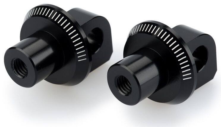 Puig プーチ フットペグ アダプター R＆P共通 (RIDER AND PASSENGER FOOTPEGS ADAPTORS) SPORTSTER 883 IRON XL883N HARLEY-DAVIDSON ハーレーダビッドソン その他ステップオプション・補修部品 ステップ 足回り