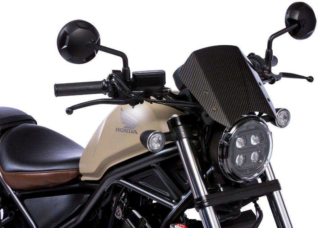 MORIWAKI ENGINEERING モリワキエンジニアリング メーターバイザーキット レブル 250 500 HONDA ホンダ メーターバイザー カウル関連 外装 カラー：CF 綾織