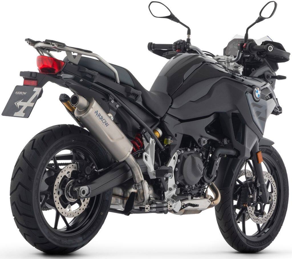 ARROW アロー Indy Race EVO silencer with steel end cap F 900 GS Adventure 800 BMW スリップオンマフラー マフラー Silencer material：titanium