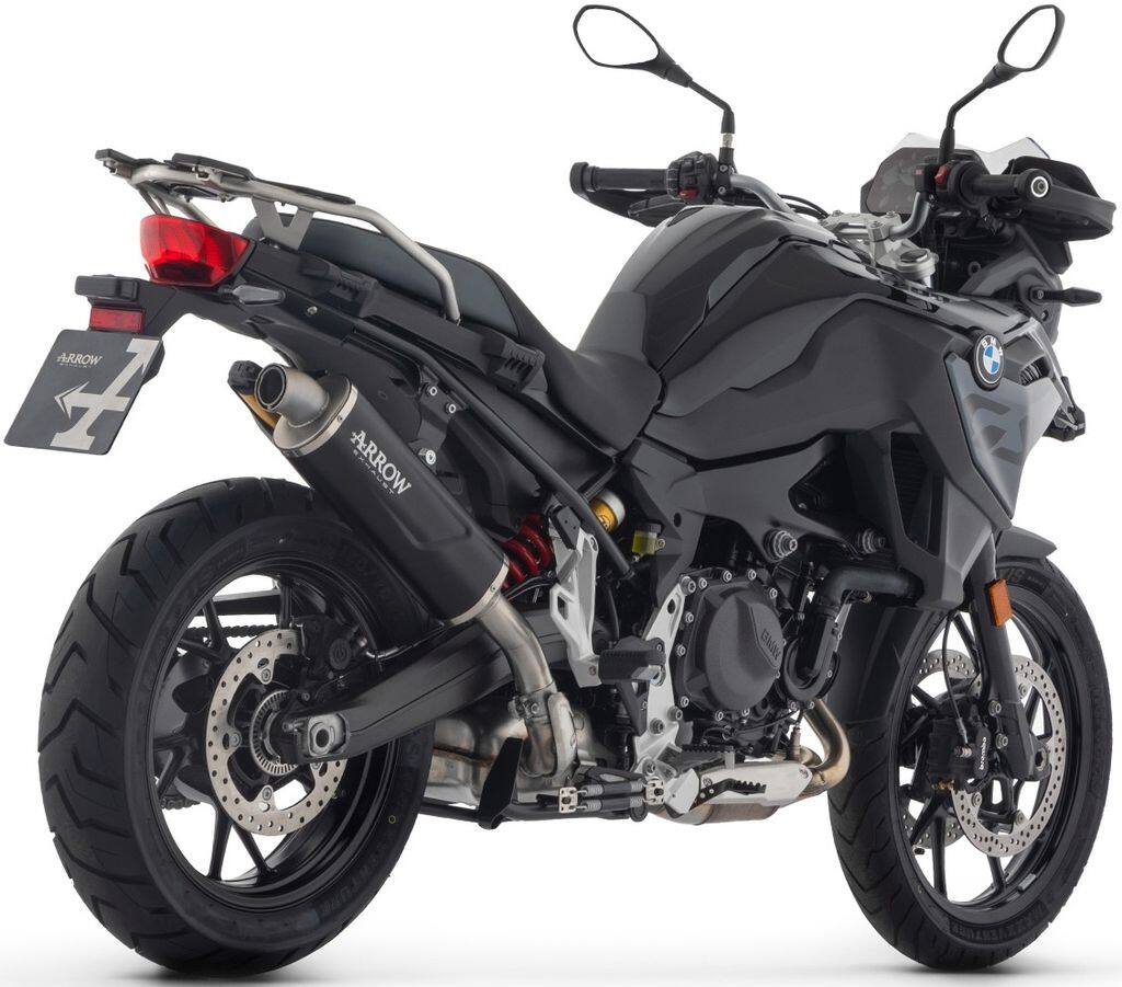 ARROW アロー Indy Race EVO silencer with steel end cap F 900 GS Adventure 800 BMW スリップオンマフラー マフラー Silencer material：aluminium Dark