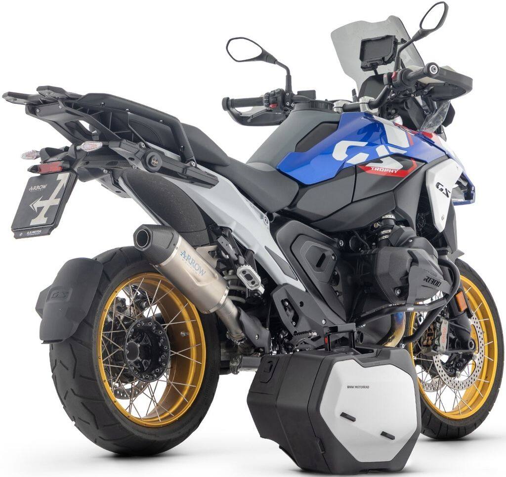ARROW アロー Indy Race EVO silencer with carby end cap R 1300 GS Adventure RS BMW スリップオンマフラー マフラー Silencer material：aluminium Dark