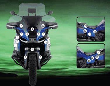 EAZI-GUARD イージーガード 車種別ストーンチッププロテクションフィルム R 1300 RT BMW プロテクションフィルム・保護フィルム 外装 カラー：マットサーフェス (艶なし)