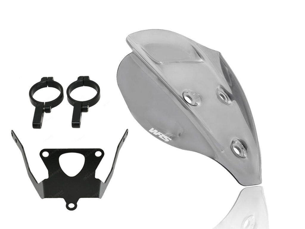 WRS ダブリューアールエス ウインドスクリーン (スポーツタイプ) ＆ 専用サポートフレーム STREETFIGHTER V2 S DUCATI ドゥカティ スクリーン 外装