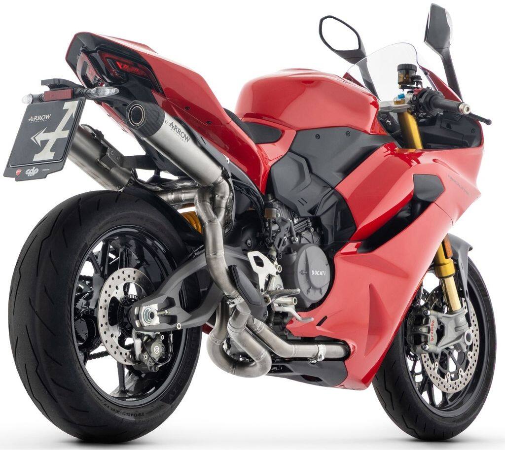 ARROW アロー Round-Sil titanium racing silencers (right ＆ left) with carby end cap Panigale V2S V2 StreetFighter DUCATI ドゥカティ スリップオンマフラー マフラー