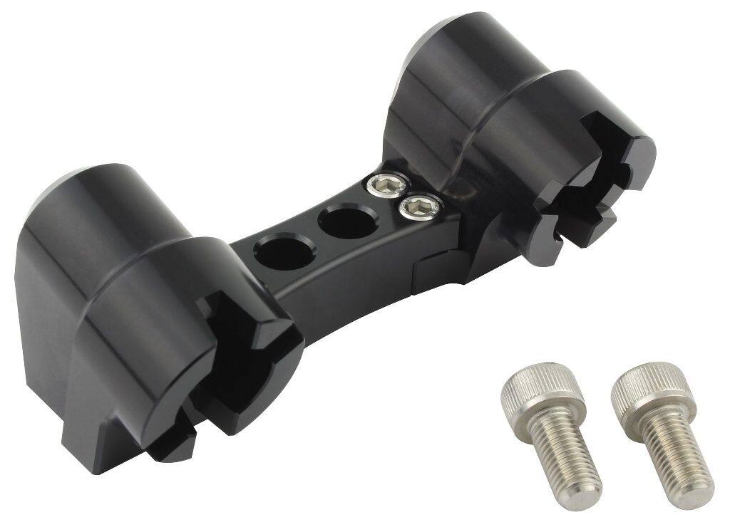■商品概要カラー：ブラック◆アルミ削り出し/アルマイト・メッキ仕上げ◆MADE IN JAPAN【適合車種】12V/6V モンキー [4L/5Lタンク車(インジェクション車含む)]DAX(AB26)[12V車]※6V車 DAX(ST50/70)使用不可■詳細説明モンキー純正ハンドル・SHIFTUP製セパレートハンドル(折り畳み)対応アルミ削り出しハンドルブラケット！質感の高いアルミ削り出しでハンドル周りをより機能的に美しくカスタムします。■注意点※6V車 DAX(ST50/70)使用不可。※画像には他の商品が含まれている場合があります。※メーカー都合により商品の仕様変更がある場合がございます。ご了承ください。■適合車種モンキー&ensp;モンキー