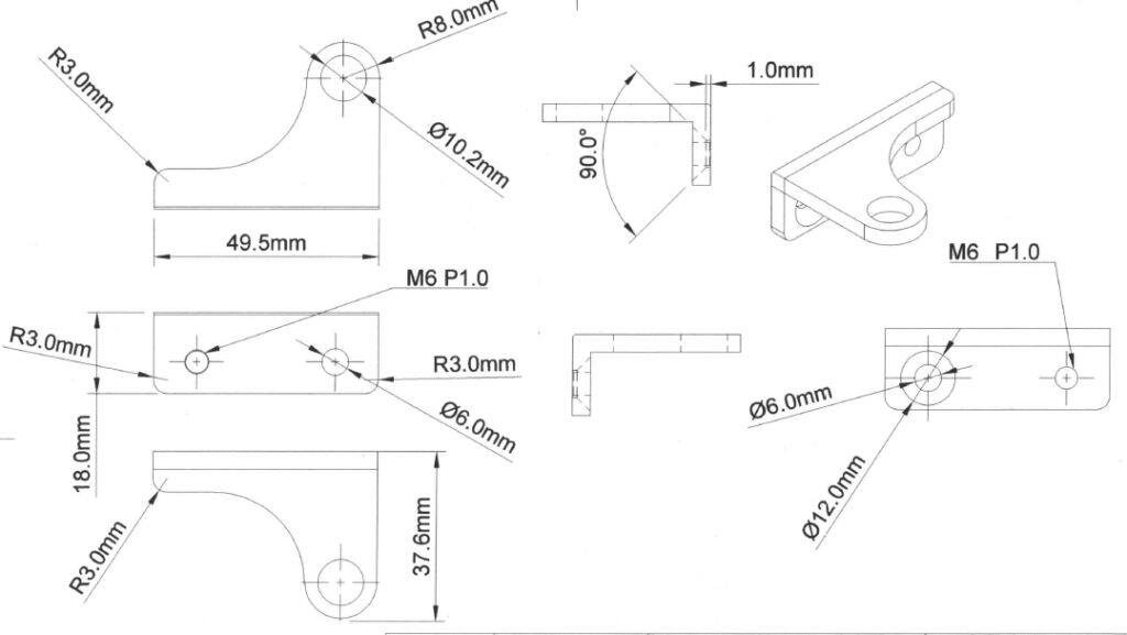 Fixe design フィックスデザイン ヘルメットロック M1 ミラーホールマウントKIT BL...