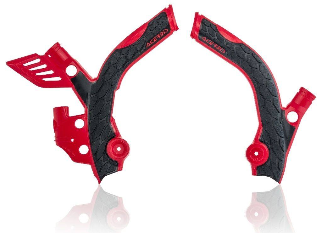 ■商品概要カラー：349 - red/black素材：・プラスチック 65.00％・その他 4.00％・ラバー 31.00％■詳細説明X-GRIPフレームカバーは、ライダーのブーツと接触する領域のフレームを保護するように設計されています。この製品には、フレームを摩擦摩耗から保護し、走行中のグリップ力を高めるという二重の機能があります。このため、フレームカバーの外側にラバー層を施し、グリップ力を高めています。拡張部分とゴムバンドを使用することで、組み立てと分解が容易になります。・最大摩擦領域でフレームを保護します。・ラバーを使用してグリップ力を高め、車両のコントロールを向上させます。・エキスパンダーとプラスチックバンドで組み立てと分解が簡単■注意点※取扱説明書が付属する場合は外国語となります。※輸入商材の為、納期が遅れる場合がございます。あらかじめご了承ください。※画像には他の商品が含まれている場合があります。※メーカー都合により商品の仕様変更がある場合がございます。ご了承ください。　※受注後のキャンセル、返品、都合交換はできません。予めご了承ください。■適合車種RR 250 2T&ensp;RR 250 2T 年式: 13-19RR 300 2T&ensp;RR 300 2T 年式: 13-19RR 350 4T&ensp;RR 350 4T 年式: 13-19RR 390 4T&ensp;RR 390 4T 年式: 19RR 400 4T&ensp;RR 400 4T 年式: 12-14RR 430 4T&ensp;RR 430 4T 年式: 15-19RR 450 4T&ensp;RR 450 4T 年式: 12-14RR 480 4T&ensp;RR 480 4T 年式: 15-19RR 490 4T&ensp;RR 490 4T 年式: 12-15