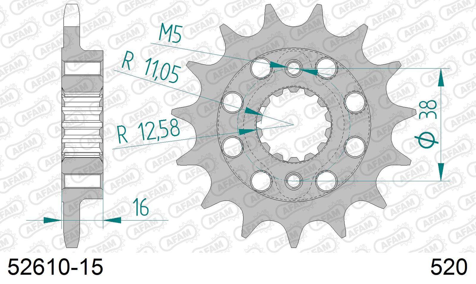 AFAM アファム フロントスプロケット (スチール) 748MONOPOSTO BIPOSTO S 916STRADA MONSTER S4RS S4R S4 DUCATI ドゥカティ ドライブスプロケット・フロントスプロケット 駆動系