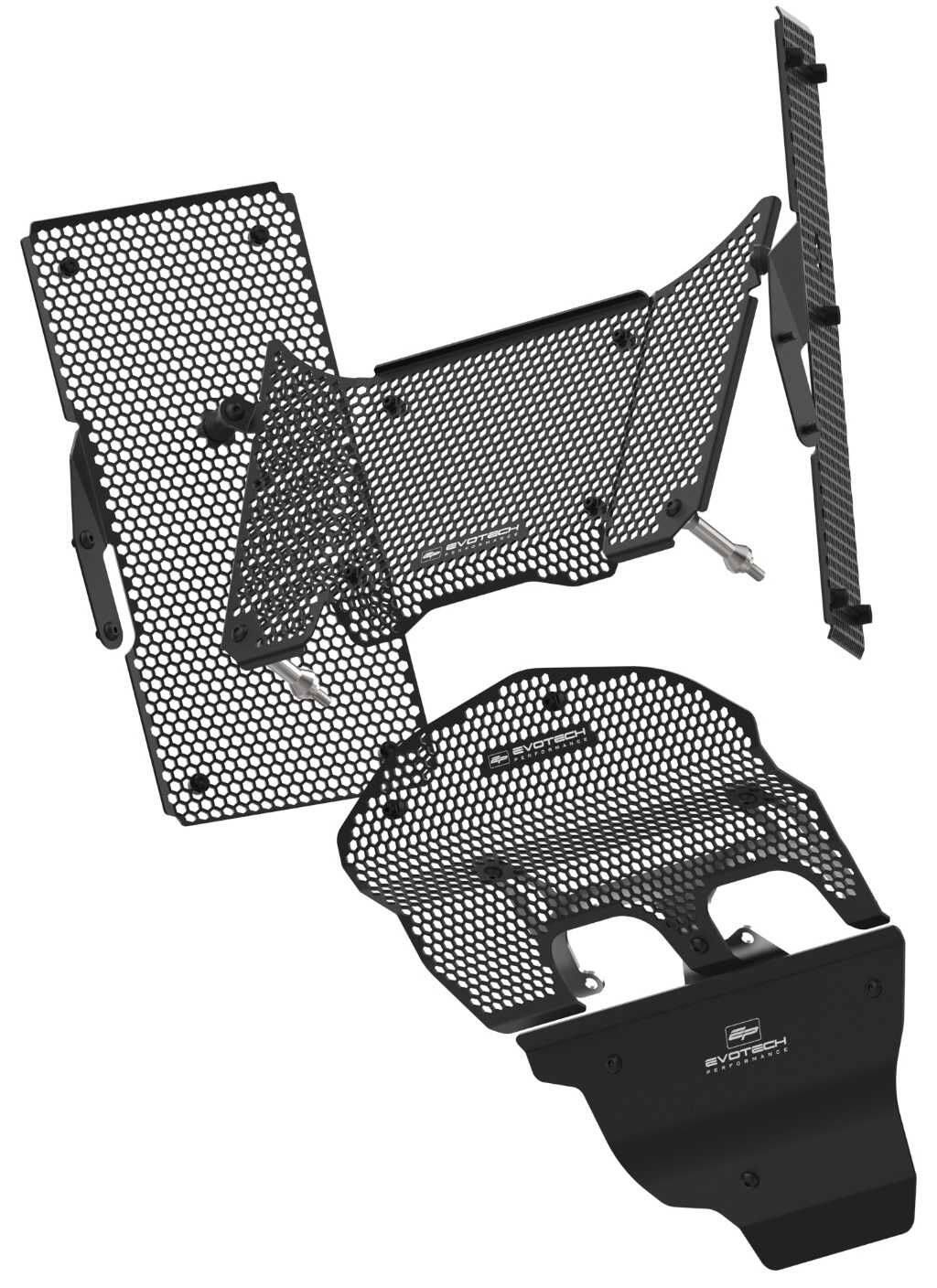 Evotech Performance エボテックパフォーマンス Race Radiator Guard Set Multistrada V4 Pikes Peak Rally RS S Grand Tour Sport DUCATI ドゥカティ ラジエーターコアガード・オイルクーラーコアガード 冷却関連 エンジン