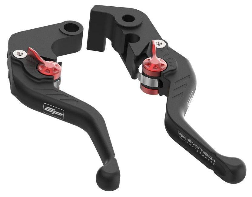 Evotech Performance エボテックパフォーマンス Evo Short Clutch and Brake Lever set Scrambler 1200 XC XE X Speed Triple RS RX Street 765 Moto2 Edition R TRIUMPH トライアンフ ブレーキ・クラッチレバーセット ハンドル周辺パーツ ハンドル
