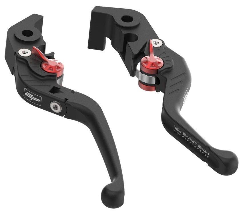 Evotech Performance エボテックパフォーマンス Evo Folding Clutch and Short Brake Lever Set K1600GTL K1600GT R 1200 GS Adventure RS RT BMW ブレーキ・クラッチレバーセット ハンドル周辺パーツ ハンドル