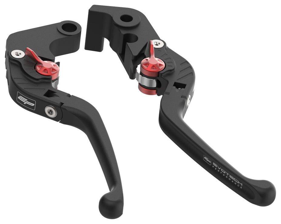 Evotech Performance エボテックパフォーマンス Evo Folding Clutch and Brake Lever Set Gladius 650 GSR750 GSX-8R GSX-8S GSX-8TT GSX-8T GSX-R1000 GSX-S750 V-Strom 800DE Tour SUZUKI スズキ ブレーキ・クラッチレバーセット ハンドル周辺パーツ ハンドル