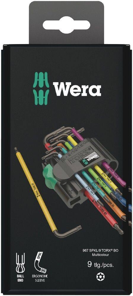 WERA ヴェラ 9本組 L型 いじり止め付 へクスローブレンチセット その他、ヘックス...