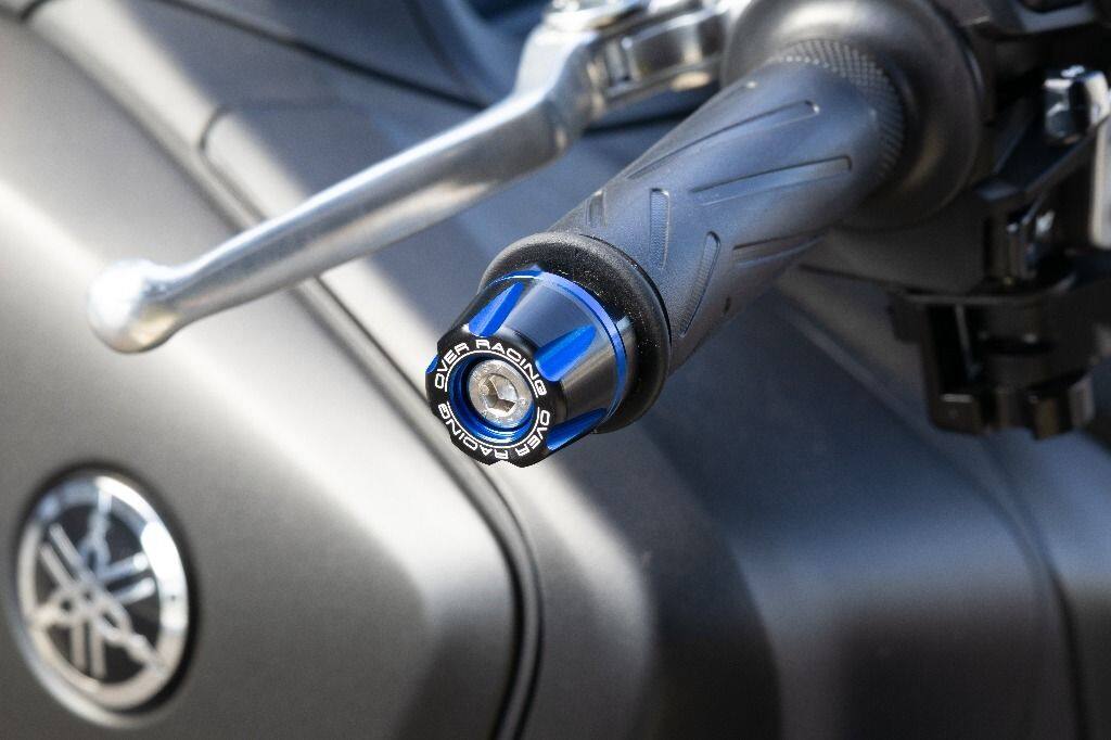 OVER オーヴァー バーエンド Type2 TMAX560 YAMAHA ヤマハ ハンドル カラー：ブラック×ブルーアルマイト仕上げ