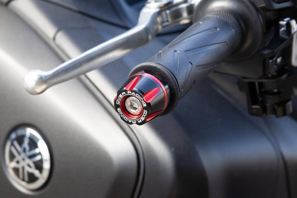 OVER オーヴァー バーエンド Type2 TMAX560 YAMAHA ヤマハ ハンドル カラー：ブラック×レッドアルマイト仕上げ