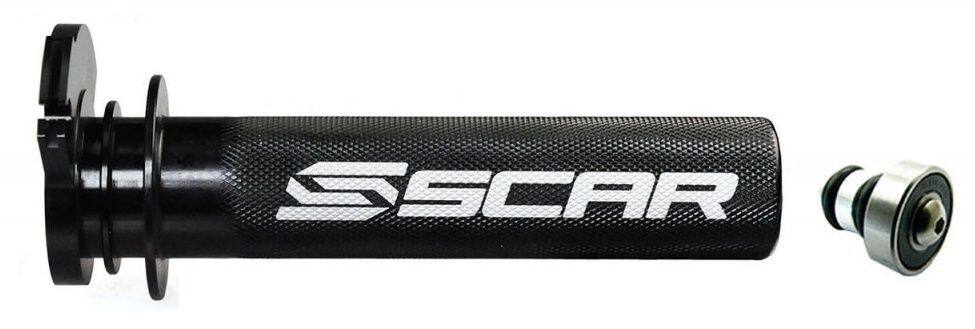 Scar Racing スカーレーシング Aluminum Throttle Tube ＋ Bearing - Black color YZ65 YAMAHA ヤマハ スロットルホルダー ハンドル