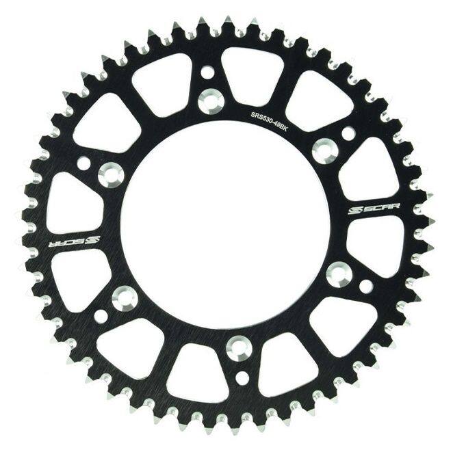 Scar Racing スカーレーシング Aluminium Sprocket - 50 teeth Black color DUCATI ドゥカティ ドリブンスプロケット・リアスプロケット 駆動系