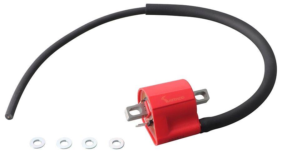 KITACO キタコ イグニッションコイル NSR50 NSR80 エイプ100 エイプ50 ゴリラ スーパーカブ ディオ モンキー HONDA ホンダ 点火系 エンジン カラー：レッド
