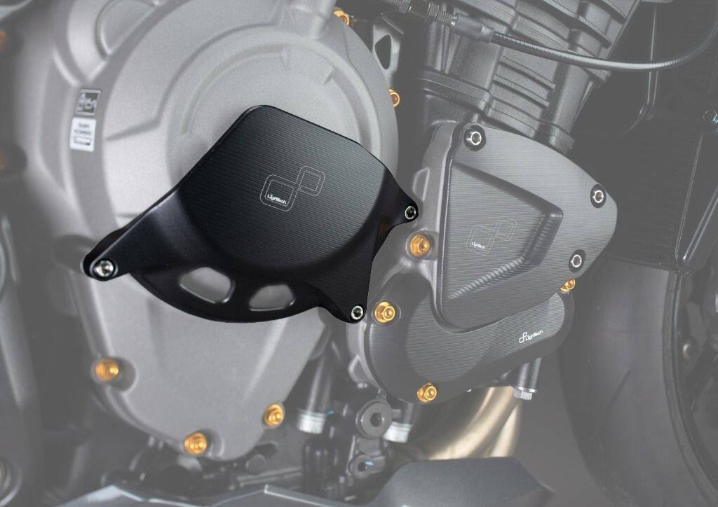LighTech ライテック アルミニウムプロテクション クラッチカバー SPEED TRIPLE 1200 RR RS RX TRIUMPH トライアンフ エンジンパーツ エンジン