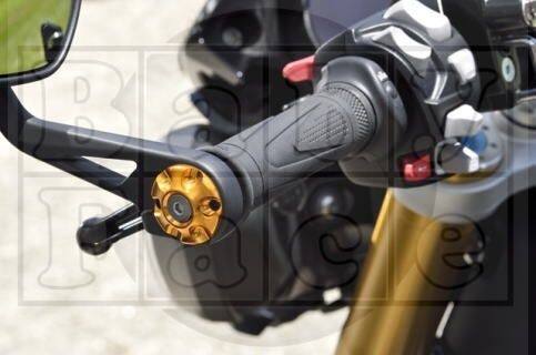 【メーカー在庫あり】 ユーカナヤ U-KANAYA アルミビレット バーエンド グルーヴタイプ φ22ハンドルバー 汎用品 緑/ゴールド BEGVGR-GD HD店