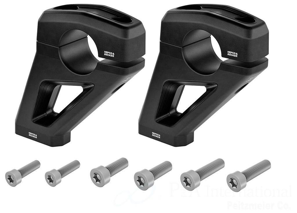 HEPCO＆BECKER ヘプコ＆ベッカー ハンドルバーセットバックライザー R12 G/S BMW ハンドルポスト・ハンドルライザー ハンドル周辺パーツ ハンドル