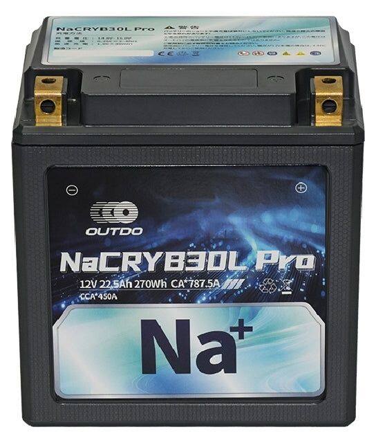 OUTDO アウトドゥ ナトリウムイオンバッテリー NaCRYB30L Pro HARLEY-DAVIDSON ハーレーダビッドソン バッテリー関連