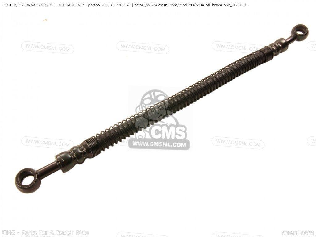 CMS シーエムエス FRONT BRAKE HOSE UPPER (B) (NON O.E. ALTERNATIVE)［45126377003P］ CB400F AUSTRALIA ENGLAND EUROPEAN DIRECT SALES FRANCE GENERAL EXPORT KPH MPH GERMANY SUPER SPORT 400 FOUR SWEDEN CB400F1 CANADA CB400F2 CB750K6 HONDA ホンダ ブレーキ