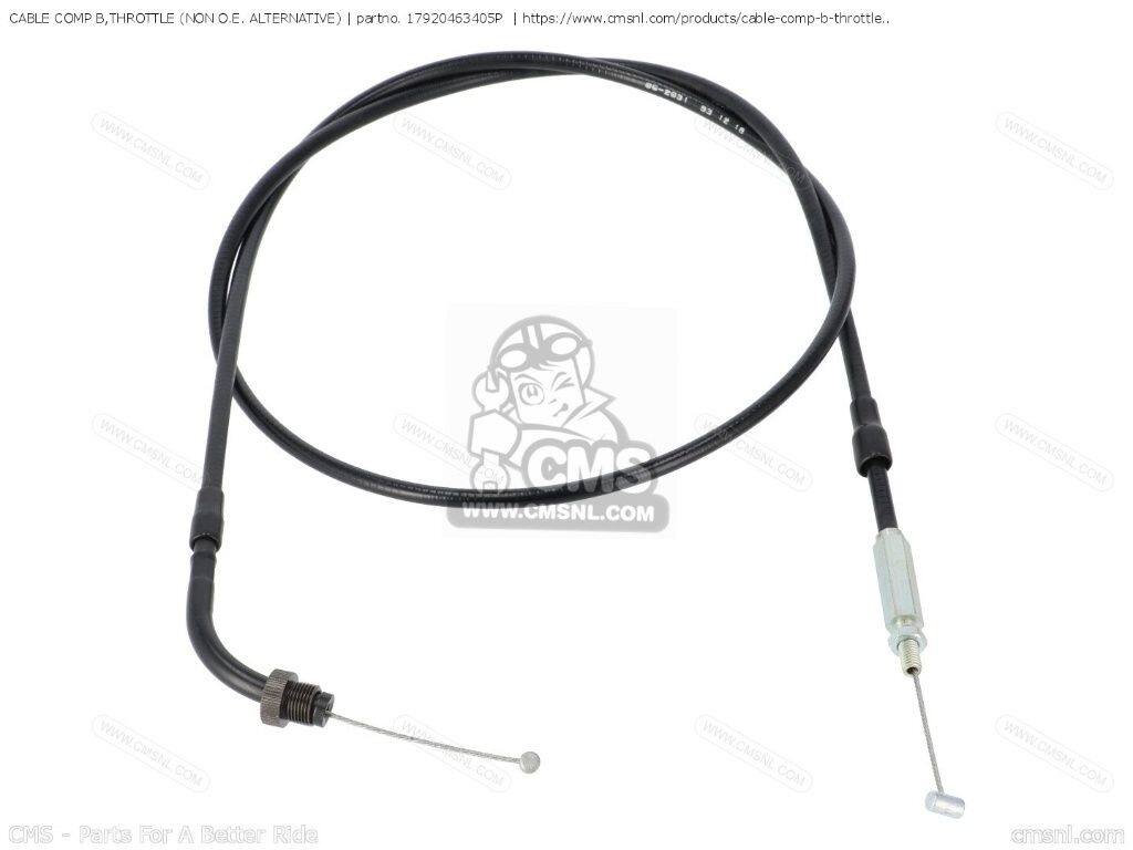CMS シーエムエス CABLE COMP B，THROTTLE (NON O.E. ALTERNATIVE)［17920463405P］ GL1000 GOLDWING LTD GL1000K2 U.S.A GL1000K3 GL1000LTD GL1100 GL1100D GL1100I INTERSTATE HONDA ホンダ スロットルワイヤー・アクセルワイヤー ハンドル周辺パーツ ハンドル