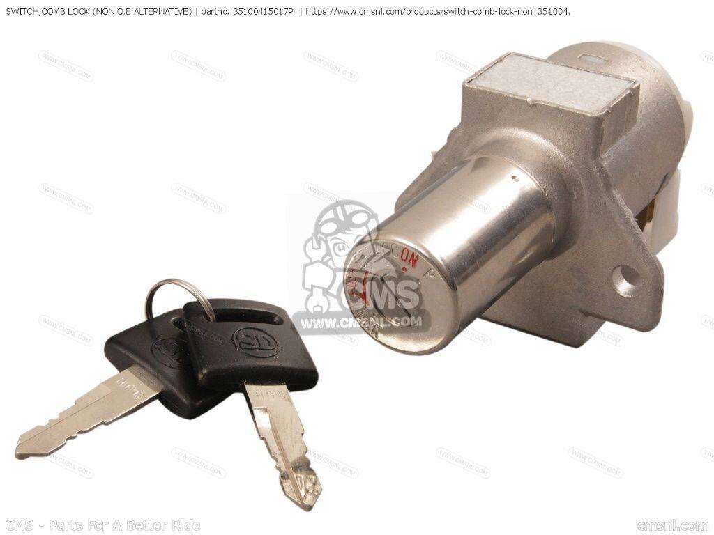 CMS シーエムエス (35100-431-017P) SWITCH，COMB LOCK (NON O.E. ALTERNATIVE)［35100415017P］ CX500C CUSTOM CX500D DELUXE CX500 GL1000 GOLDWING GL1000K3 GL1100 GL1100D GL1100I INTERSTATE GL400 WING JAPAN GL400C GL500 GL500C HONDA ホンダ スイッチ 電装系