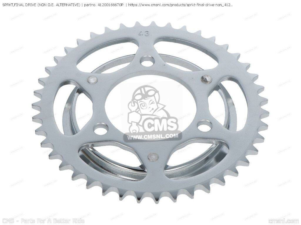 CMS シーエムエス SPRKT，FINAL DRIVE (NON O.E. ALTERNATIVE)［41200166670P］ MB50 MB5 MBX50FWD AUSTRIA GENERAL EXPORT SOUTH AFRICA MBX50FWDD BELGIUM SWITZERLAND MBX50FWDF MBX50FWF MBX50SD MBX50SWDD SWITSERLAND MBX50SWDF MT50S MTX50S MTX80RS HONDA ホンダ