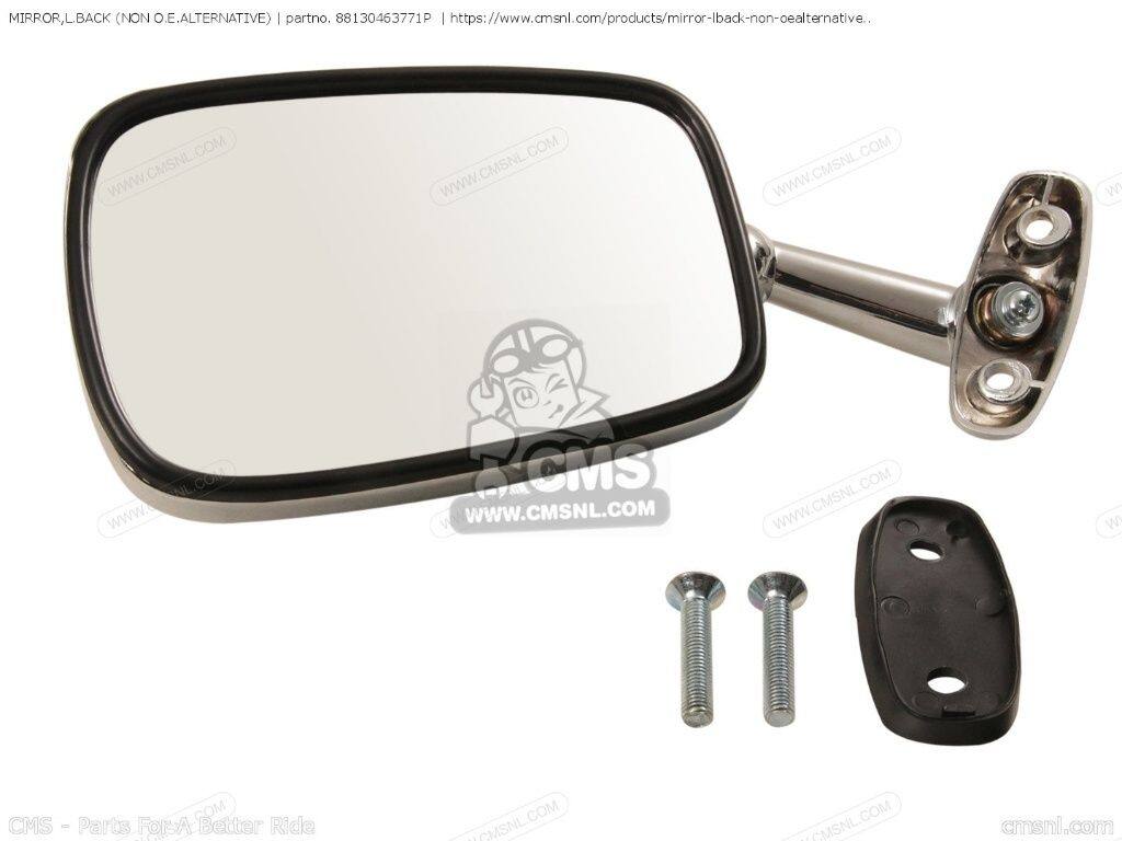 CMS シーエムエス MIRROR，L.BACK (NON O.E. ALTERNATIVE)［88130463771P］ GL1100 GOLDWING ASPENCADE GL1100A GL1100I INTERSTATE GL500I SILVERWING HONDA ホンダ ミラー ハンドル
