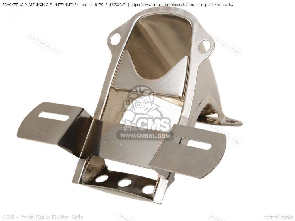 CMS シーエムエス (84701-341-671XWP) BRACKET，NO.PLATE［84701341670XWP］ HONDA ホンダ 汎用ステー