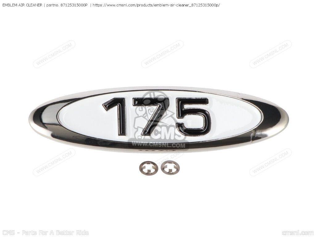 CMS シーエムエス EMBLEM AIR CLEANER［87125315000P］ CB175K4 SUPER SPORT AUSTRALIA ENGLAND GENERAL EXPORT SWEDEN SWITSERLAND CL175 SCRAMBLER HONDA ホンダ エアクリーナー・エアクリーナーエレメント 吸気関連 エンジン